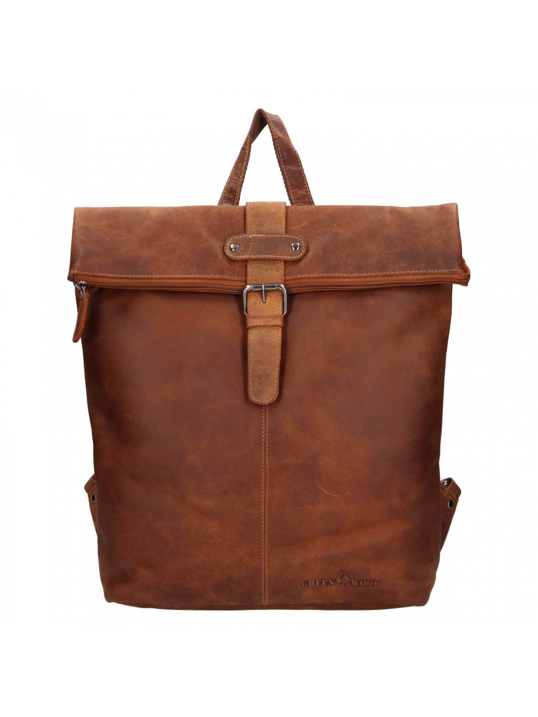 Kožený batoh Greenwood Sofia – světle hnědá